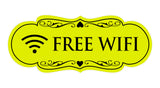 Designer Free Wifi Sign