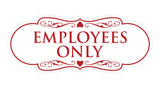 Designer Employees Only Sign