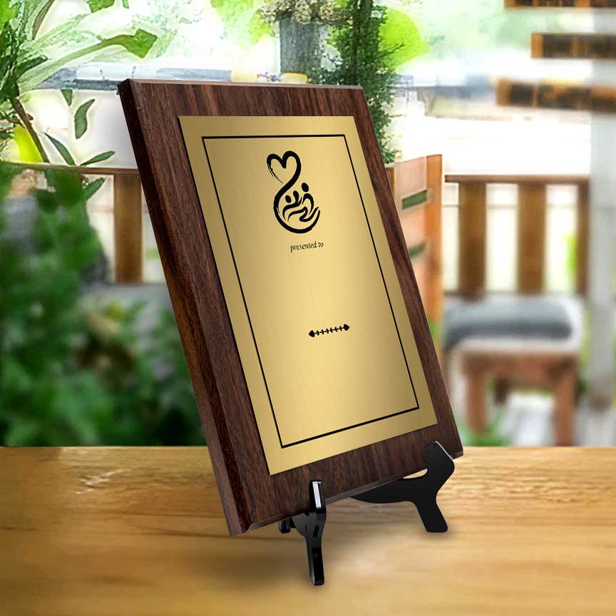 Donor Recognition' Personalized Wall Plaque With Easel Acrylic Stand | Faith/Community Non-Profit Award Plaques