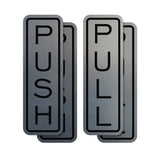 Signs ByLITA Classic Vertical Push Pull Self-Adhesive Door Sign for Businesses, Shops, Restaurants, Hotels and more (2 Pack) Wall or Door Sign