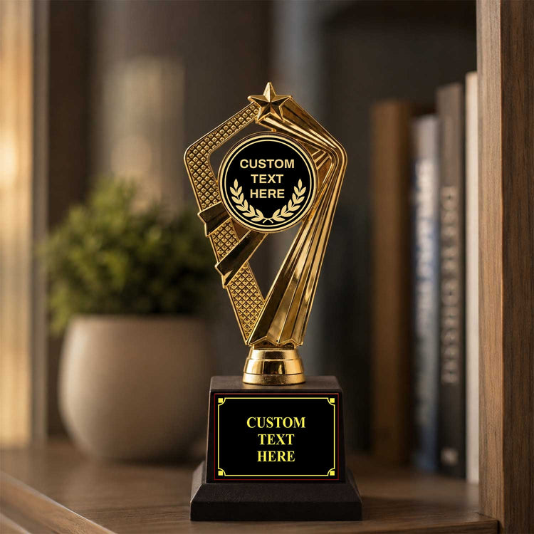 Laurel Wreath Custom Insert Trophy Awards (Olive, Palm, Wreath) - Engraved
