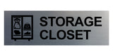 Basic Storage Closet Wall or Door Sign