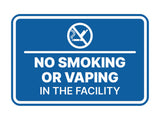 Signs ByLITA Classic Framed No Smoking or Vaping in the Facility Wall or Door Sign