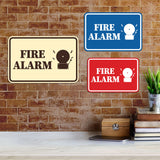 Signs ByLITA Classic Framed Fire Alarm Wall or Door Sign