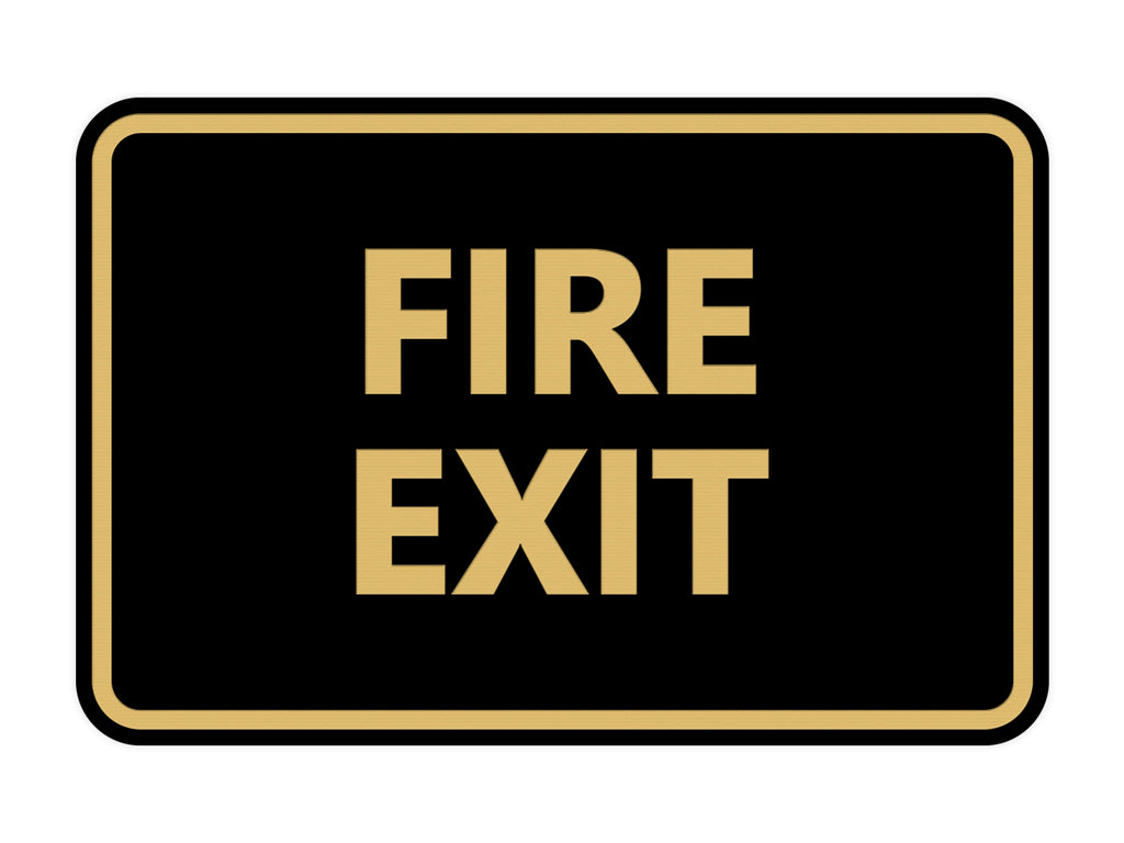 Classic Fire Exit Sign – Pacific Sign and Stamp