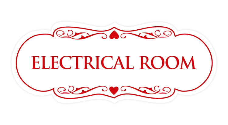 Designer Electrical Room Sign