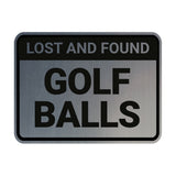 Classic Framed Lost And Found Golf Balls Wall or Door Sign