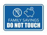 Signs ByLITA Classic Framed Family Savings Do Not Touch Durable ABS Plastic Laser Engraved Easy Installation Wall or Door Sign