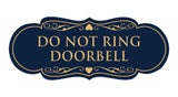 Designer Do Not Ring Doorbell Sign