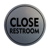 Signs ByLITA Circle Close Restroom Wall or Door Sign