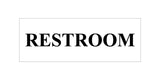 Basic Restroom Wall or Door Sign