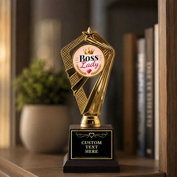All Quality Boss Lady Trophy, Custom Engraved Novelty Award