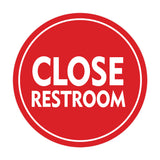 Signs ByLITA Circle Close Restroom Wall or Door Sign