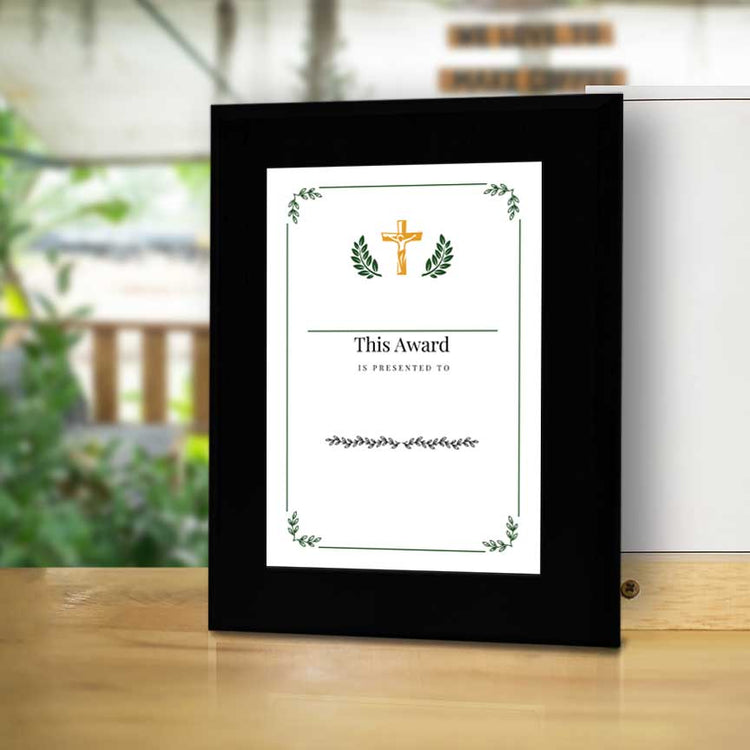 Church and Religion Theme' Personalized Wall Plaque With Easel Acrylic Stand | Faith/Community Non-Profit Award Plaques