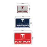 Signs ByLITA Classic Framed Poisonous Cookies Do Not Touch Durable ABS Plastic Laser Engraved Easy Installation Wall or Door Sign