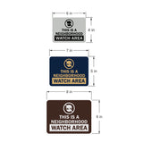 Signs ByLITA Classic Framed This Is a Neighborhood Watch Area Wall or Door Sign