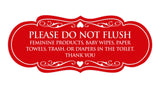 Designer Please Do Not Flush Etiqutte Sign