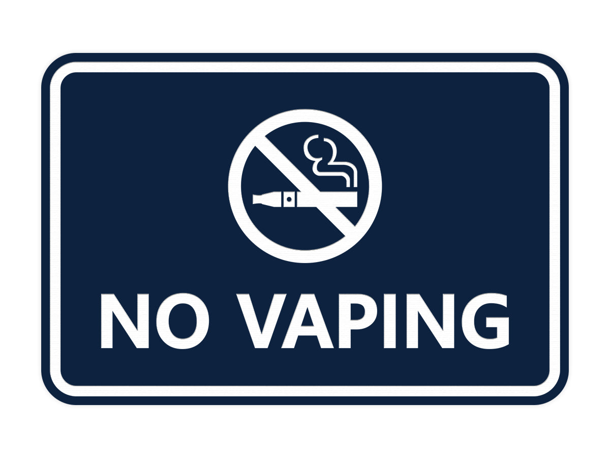 Classic Framed No Vaping Pacific Sign and Stamp Classic Framed No Vaping Pacific Sign and Stamp