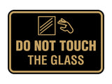 Signs ByLITA Classic Framed Do Not Touch The Glass Wall or Door Sign