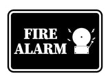 Signs ByLITA Classic Framed Fire Alarm Wall or Door Sign