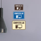 Classic Framed Computer Lab Wall or Door Sign