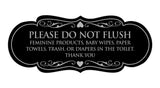 Designer Please Do Not Flush Etiqutte Sign