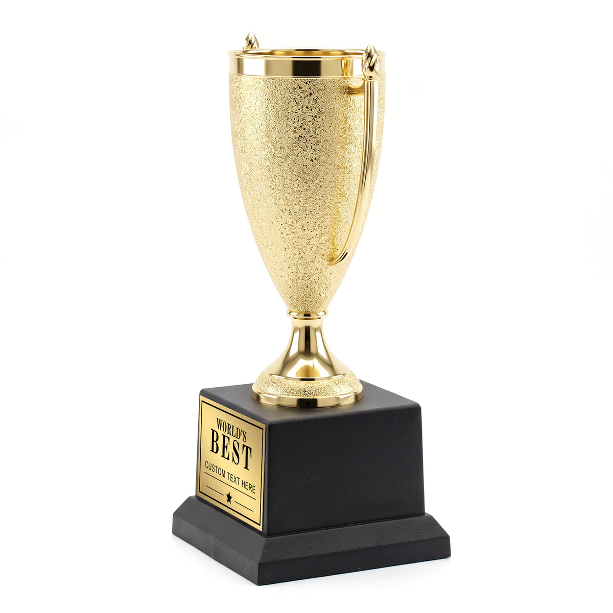 All Quality World's Best Cup Trophy, Custom Engraved Gold Cup — Personalized World's Best Gift for Any Title: Boss, Teacher, Coach & More
