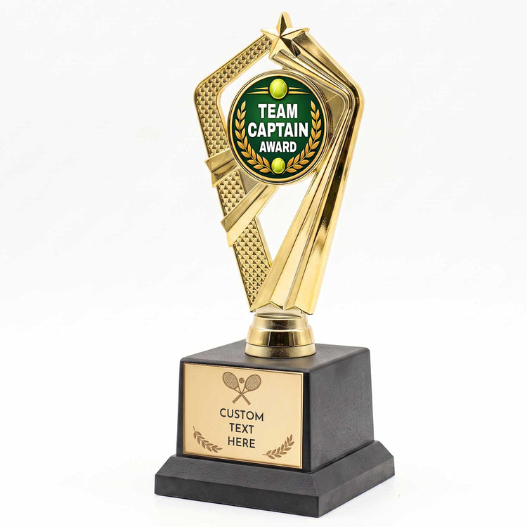 Tennis Player Trophy Awards (Captain, Rookie, Best Serve) - Custom Engraved
