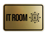 Classic Framed IT Room Wall or Door Sign