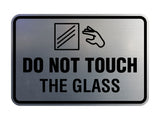 Signs ByLITA Classic Framed Do Not Touch The Glass Wall or Door Sign