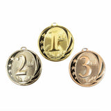 1st 2nd 3rd Place MidNite Star Award Medals - 3 Piece Set (Gold, Silver, Bronze) Includes Neck Ribbon