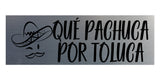 Signs ByLITA Basic Que Pachuca Por Toluca Wall or Door Sign
