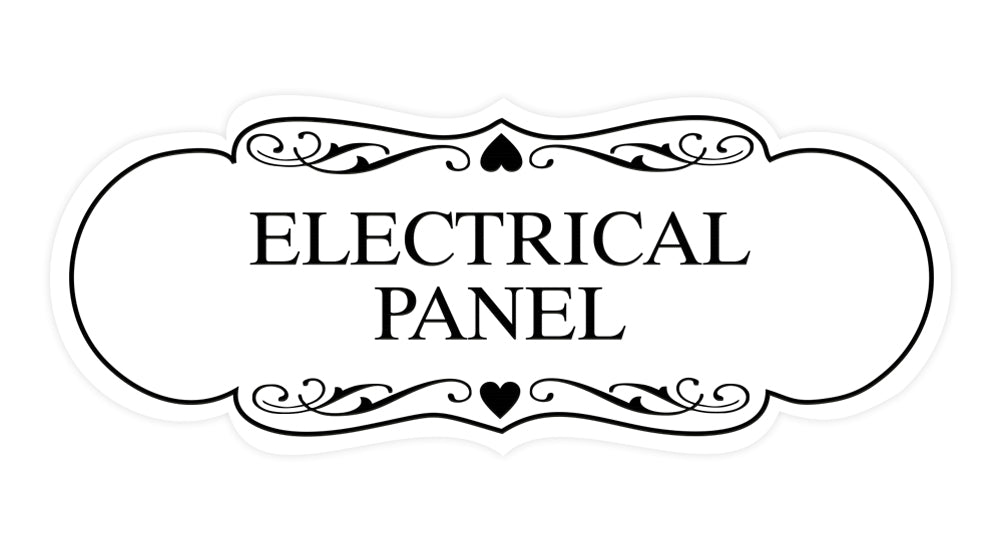 Designer Electrical Panel Sign
