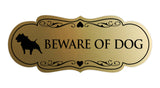Designer Beware of Dog Sign