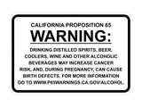 Classic Framed California Proposition 65 Sign Alcoholic Beverages