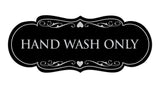 Designer Hand Wash Only Sign