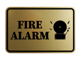 Signs ByLITA Classic Framed Fire Alarm Wall or Door Sign
