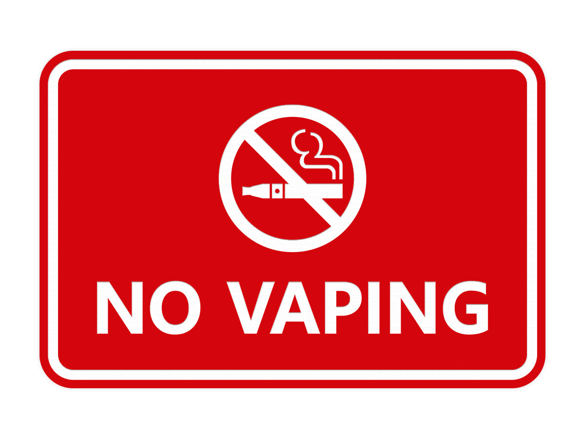 Classic Framed No Vaping Pacific Sign and Stamp Classic Framed No Vaping Pacific Sign and Stamp