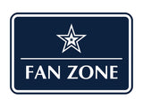 Signs ByLITA Classic Framed Fan Zone Wall or Door Sign