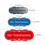 Designer No trespassing Sign