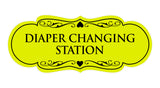 Designer Diaper Changing Station Sign