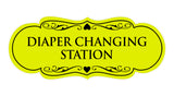 Designer Diaper Changing Station Sign