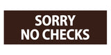 Basic Sorry No Checks