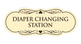 Designer Diaper Changing Station Sign