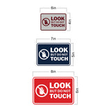 Signs ByLITA Classic Framed Look, But Do Not Touch Wall or Door Sign