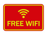 Classic Framed Free Wifi Sign