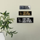 Signs ByLITA Standard I Don't Fart, I just Whisper Inside My Pants Wall or Door Sign