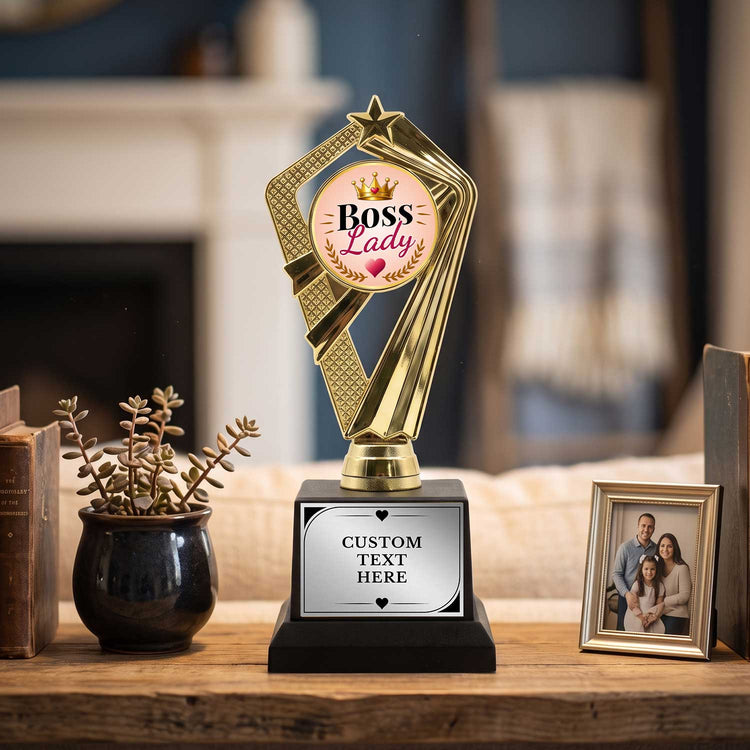All Quality Boss Lady Trophy, Custom Engraved Novelty Award