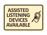 Signs ByLITA Classic Framed Assisted Listening Devices Available Wall or Door Sign