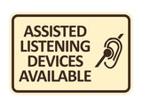 Signs ByLITA Classic Framed Assisted Listening Devices Available Wall or Door Sign